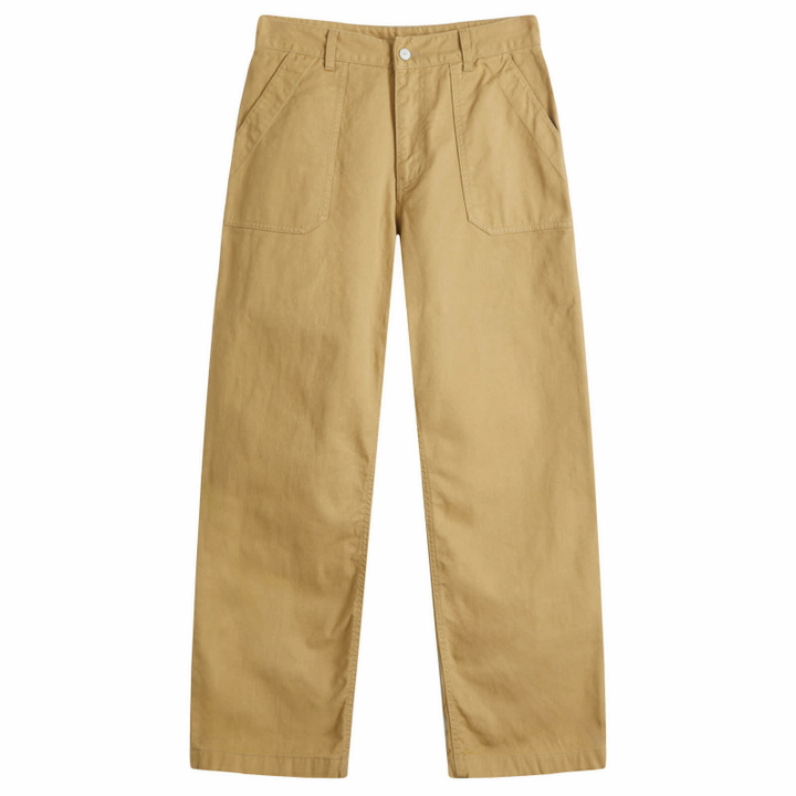 Photo: Uniform Bridge Men's Wide Fit Fatigue Pants in Beige