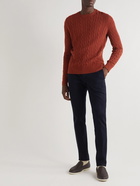 Loro Piana - Cable-Knit Baby Cashmere Sweater - Brown