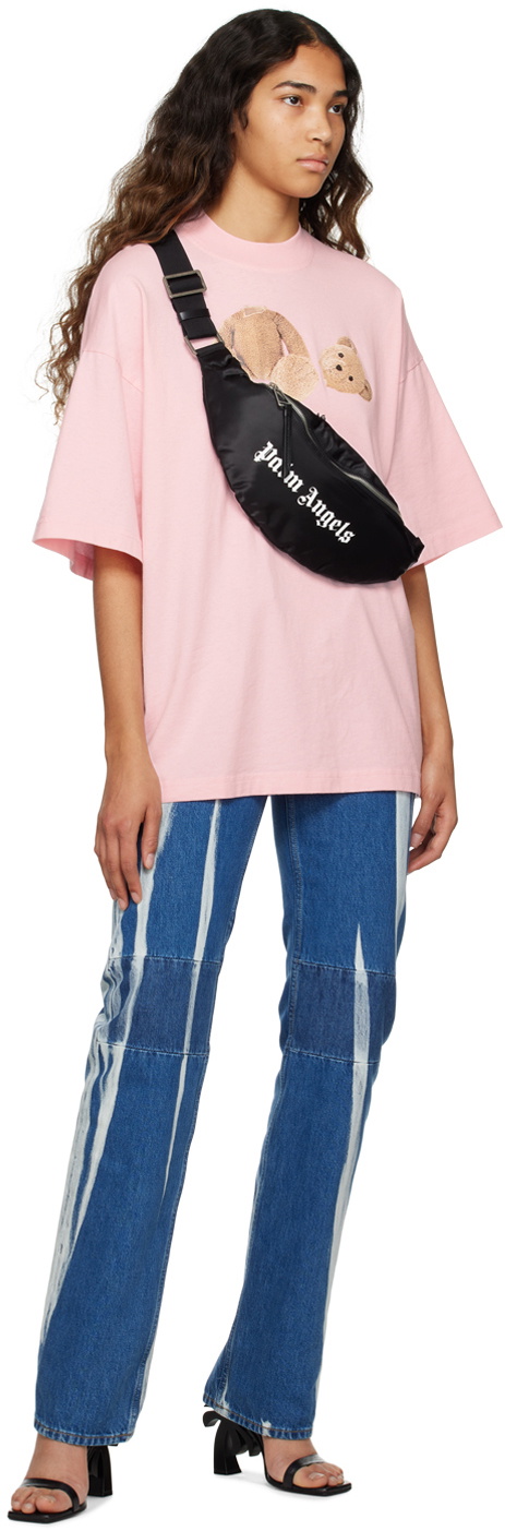 Palm Angels Black Zip Pouch
