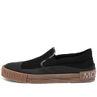 Moncler Men's Glissiere Slip On Sneakers in Black