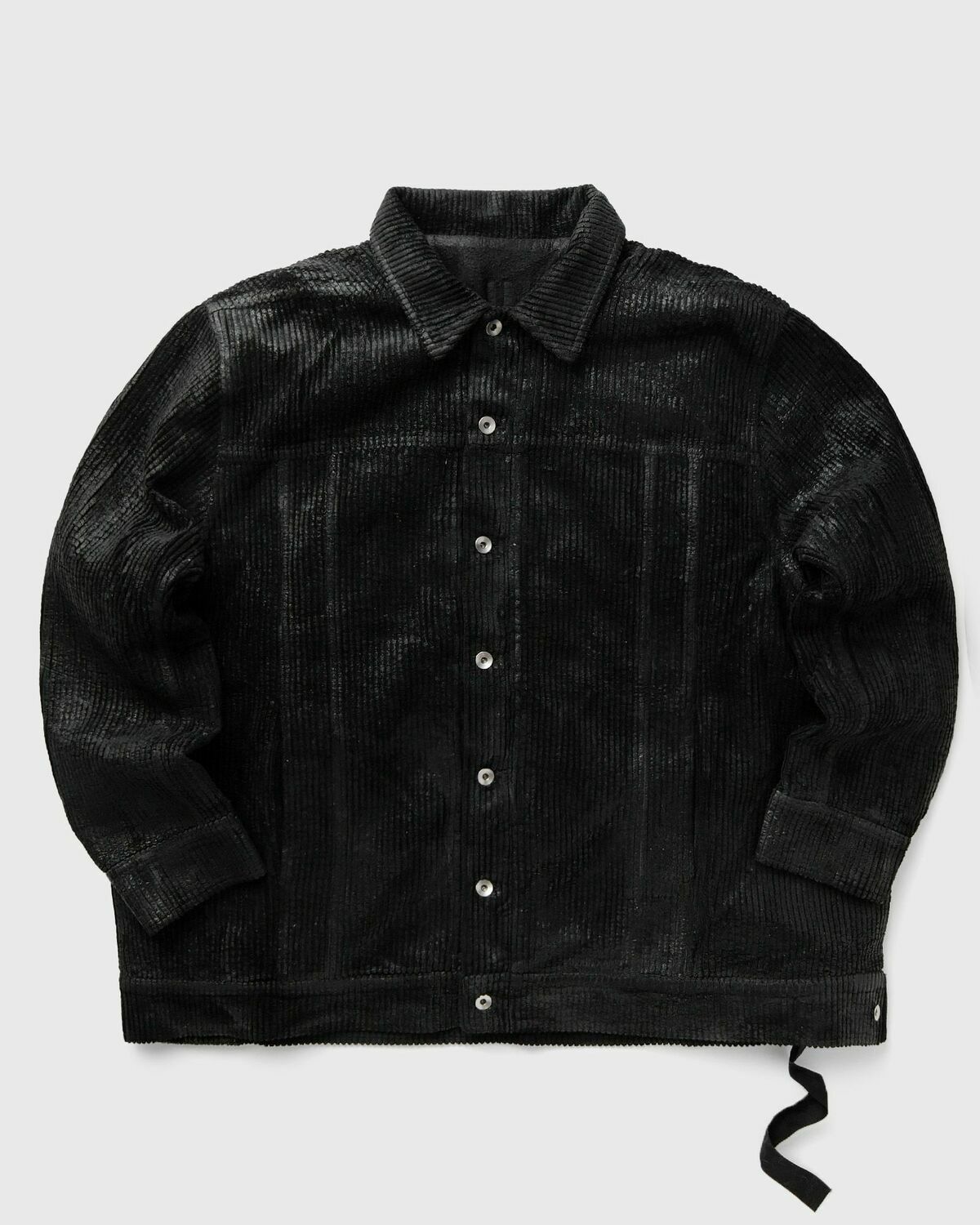 Rick Owens Drkshdw Woven Padded Jacket Jumbo Worker Black Denim