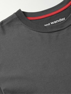 DISTRICT VISION - And Wander Logo-Print Cotton-Jersey T-Shirt - Gray