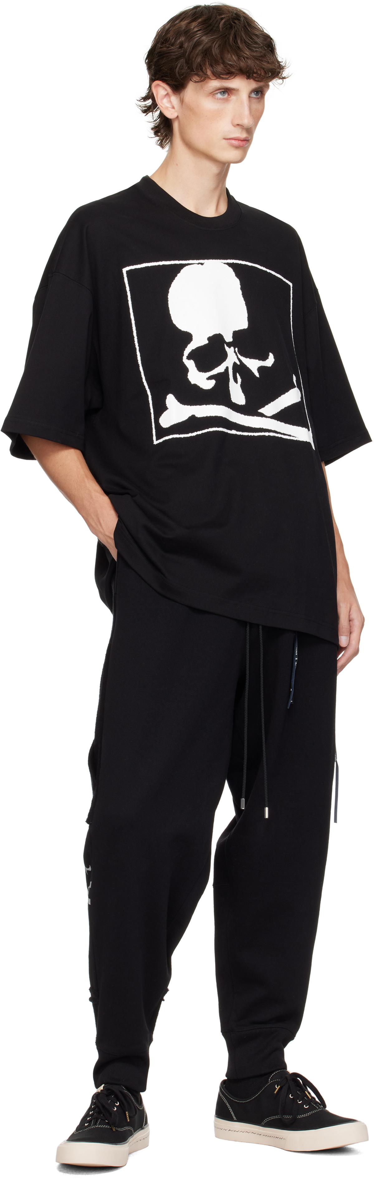 mastermind JAPAN Black Puzzle Sweatpants