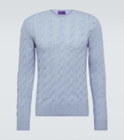 Ralph Lauren Purple Label Cable-knit cashmere sweater