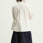 Sage Nation Men's Takeshi Shirt in Ivory Stripe