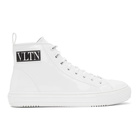 Valentino White Valentino Garavani VLTN High-Top Sneakers