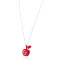 Marc Jacobs Quartz Red Dial The Bauble Apple Pendant Ladies Necklace Watch MJ0120184729