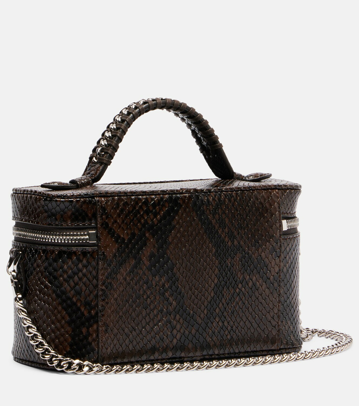 Stella McCartney Falabella Small snake-effect pouch