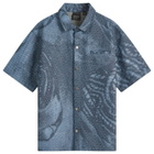 Daily Paper Men's Braids Denim Shirt in Multi-Colored
