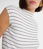 Sportmax Hans striped cotton top
