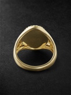 Yvonne Léon - Gold Diamond Signet Ring - Gold