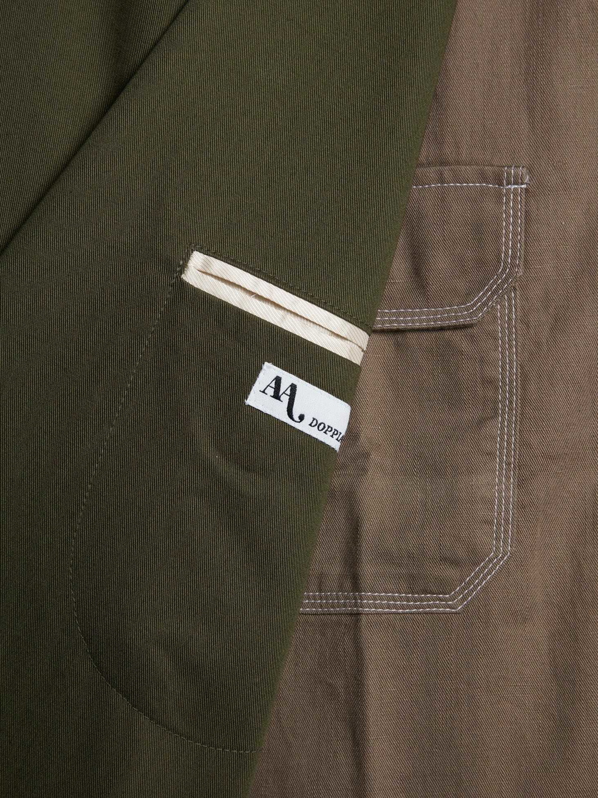 doppiaa Aadroant Green Cotton Suit