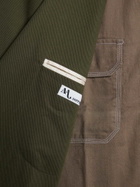 doppiaa Aadroant Green Cotton Suit