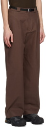ROA Burgundy Belted Trousers