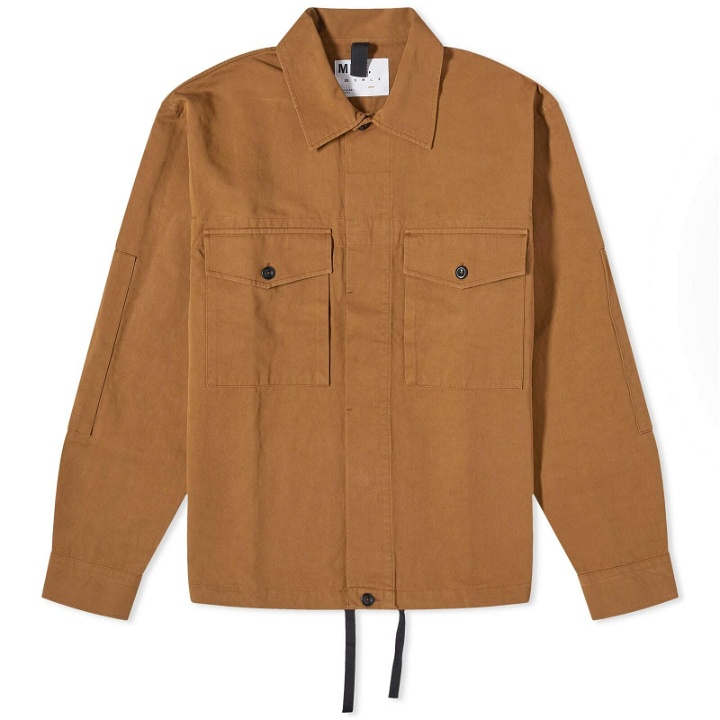 Photo: MHL by Margaret Howell Men's Drawcord Overshirt in Nut