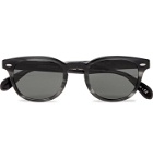 Oliver Peoples - Sheldrake Round-Frame Acetate Polarised Sunglasses - Gray