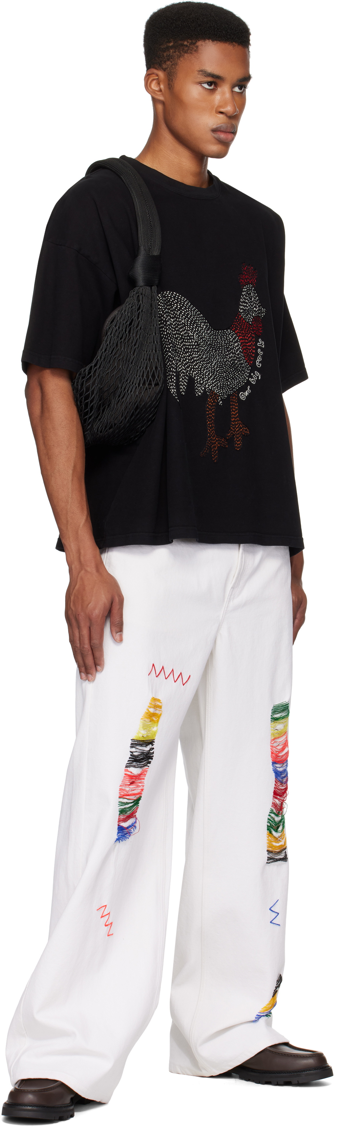 Glass Cypress SSENSE Exclusive Black 'One Big Cock' T-shirt