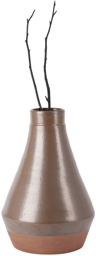 Perla Valtierra Brown Tikal Mediano Vase