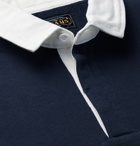 Beams Plus - Rugger Loopback Cotton-Jersey Polo Shirt - Blue