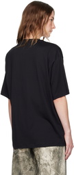 Acne Studios Black Relaxed-Fit T-Shirt