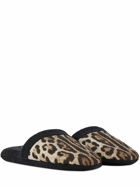 DOLCE & GABBANA - Leopardo Cotton Terry Slippers