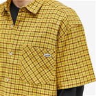 Polar Skate Co. Men's Mitchell Short Sleeve Check Shirt in Yellow