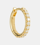 Spinelli Kilcollin Mini Micro Hoop Pavé 18kt gold and diamond single earring