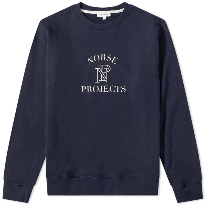 Photo: Norse Projects Vagn Crest Logo Crew Sweat