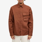 Belstaff Men's Scale Garment Dyed Shirt in Orange