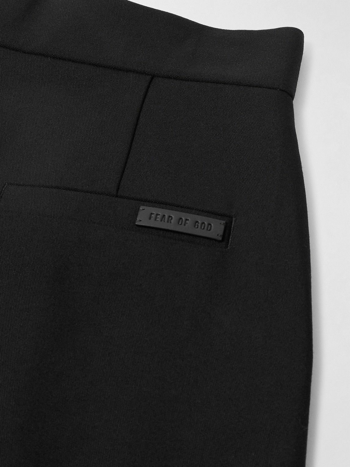 Fear of God - 8th Straight-Leg Pleated Wool-Gabardine Trousers - Black