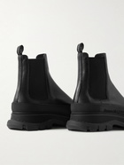 Alexander McQueen - Exaggerated-Sole Leather Chelsea Boots - Black