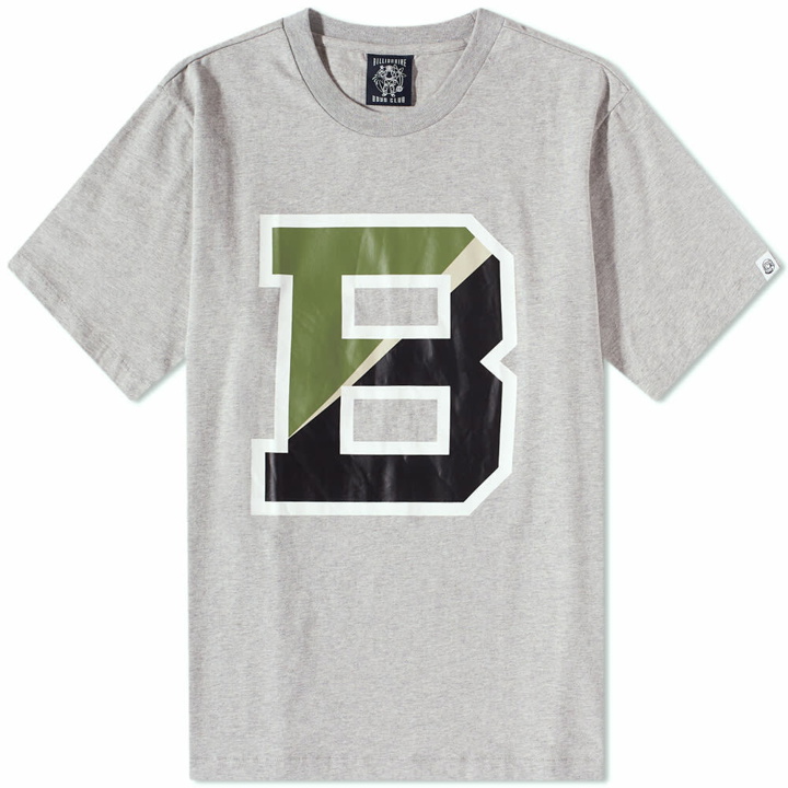 Photo: Billionaire Boys Club Men's Collegiate Logo T-Shirt in Heather Grey