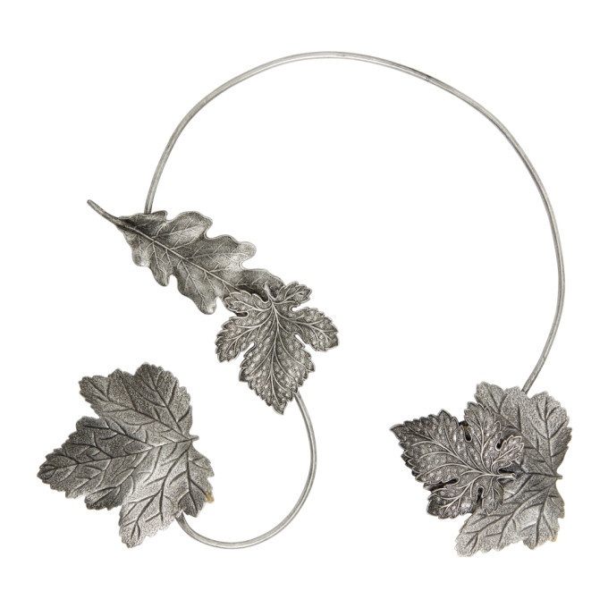 Photo: Ann Demeulemeester Silver Multi Leaf Necklace