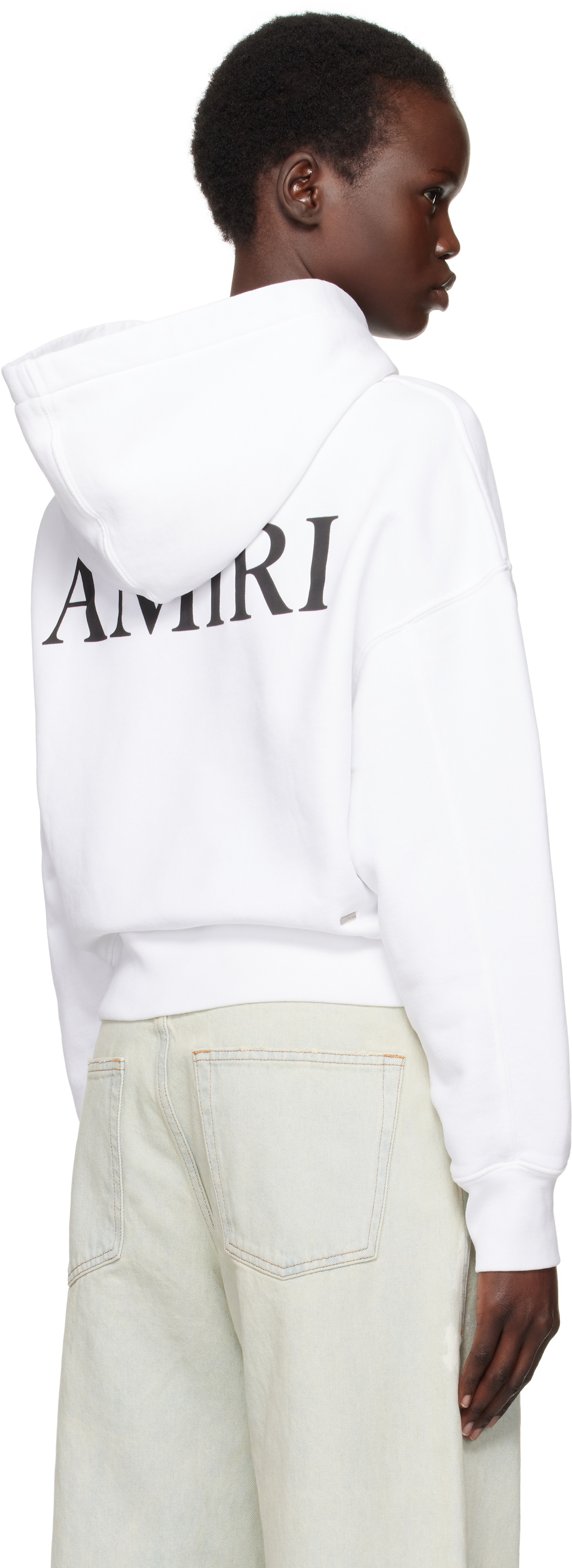 AMIRI White MA Core Logo Hoodie Amiri