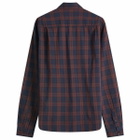 END. x YMC Curtis Shirt Shadow Plaid in Plum/Black Plaid