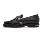 Toga Virilis Black Leather Loafers