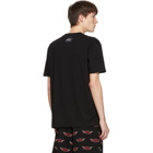 McQ Alexander McQueen Black Racing Dropped Shoulder T-Shirt