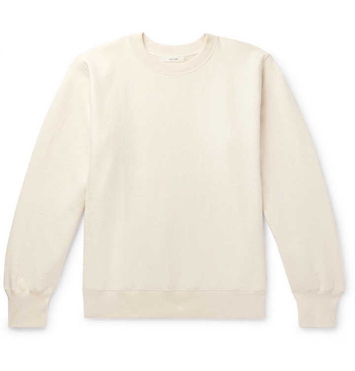 Photo: The Row - George Loopback Cotton-Jersey Sweatshirt - Cream