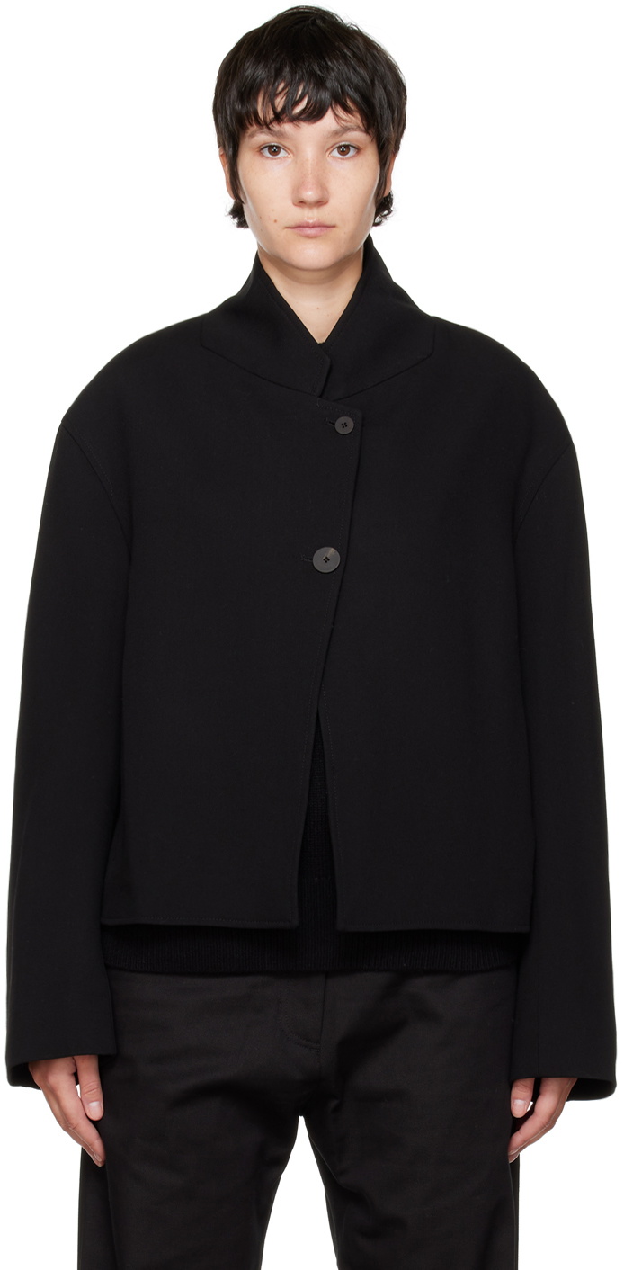 コート STUDIO NICHOLSON Women Jackets MAWERSNW1462BLACKGRAPE Black Mawer Coat in Black Grape | Trench Coat | Studio Nicholson