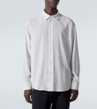 The Row Granada striped silk shirt