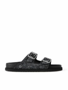 BIRKENSTOCK 1774 - Arizona Velvet Sandals - Black