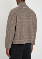 Mki Miyuki Zoku Checked Textured Woven Track Jacket Brown