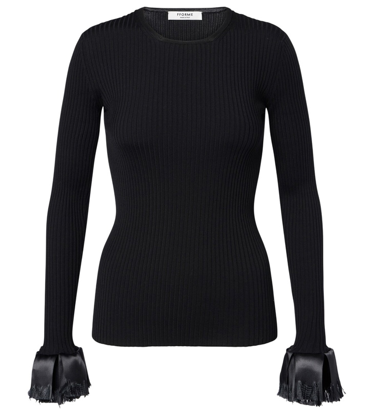 Photo: Fforme Nova ribbed-knit wool-blend sweater
