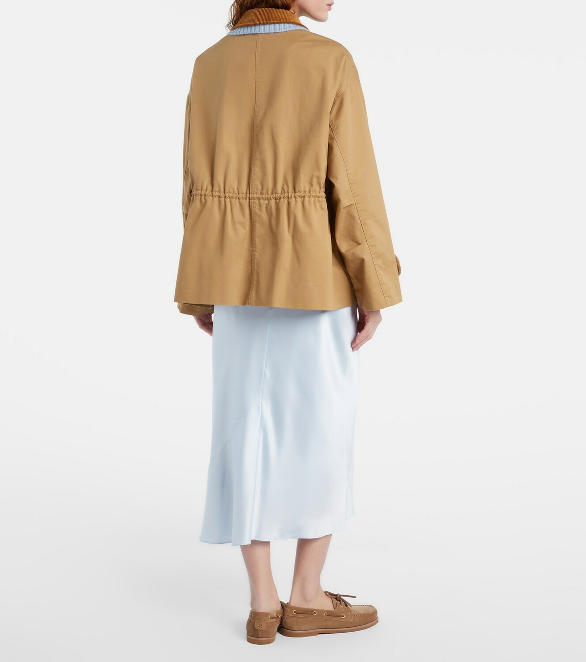 Dorothee Schumacher Sense of Shine satin midi skirt