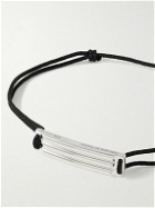 Le Gramme - Godron 5g Waxed-Cord and Recycled Sterling Silver Bracelet