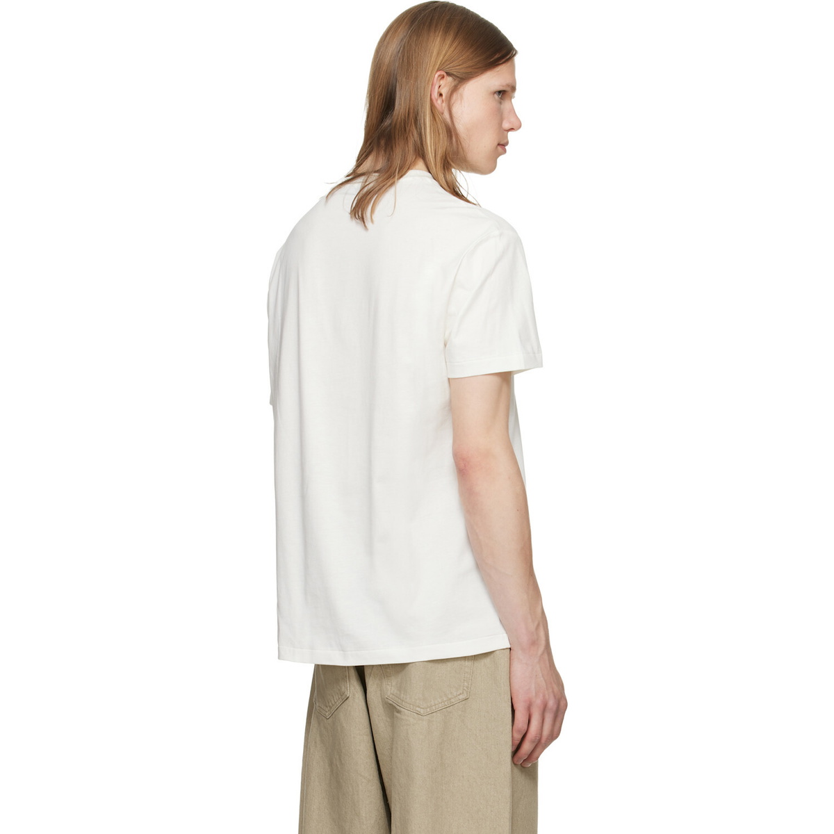 Polo Ralph Lauren Off-White Classic Fit Polo Bear Jersey T-shirt