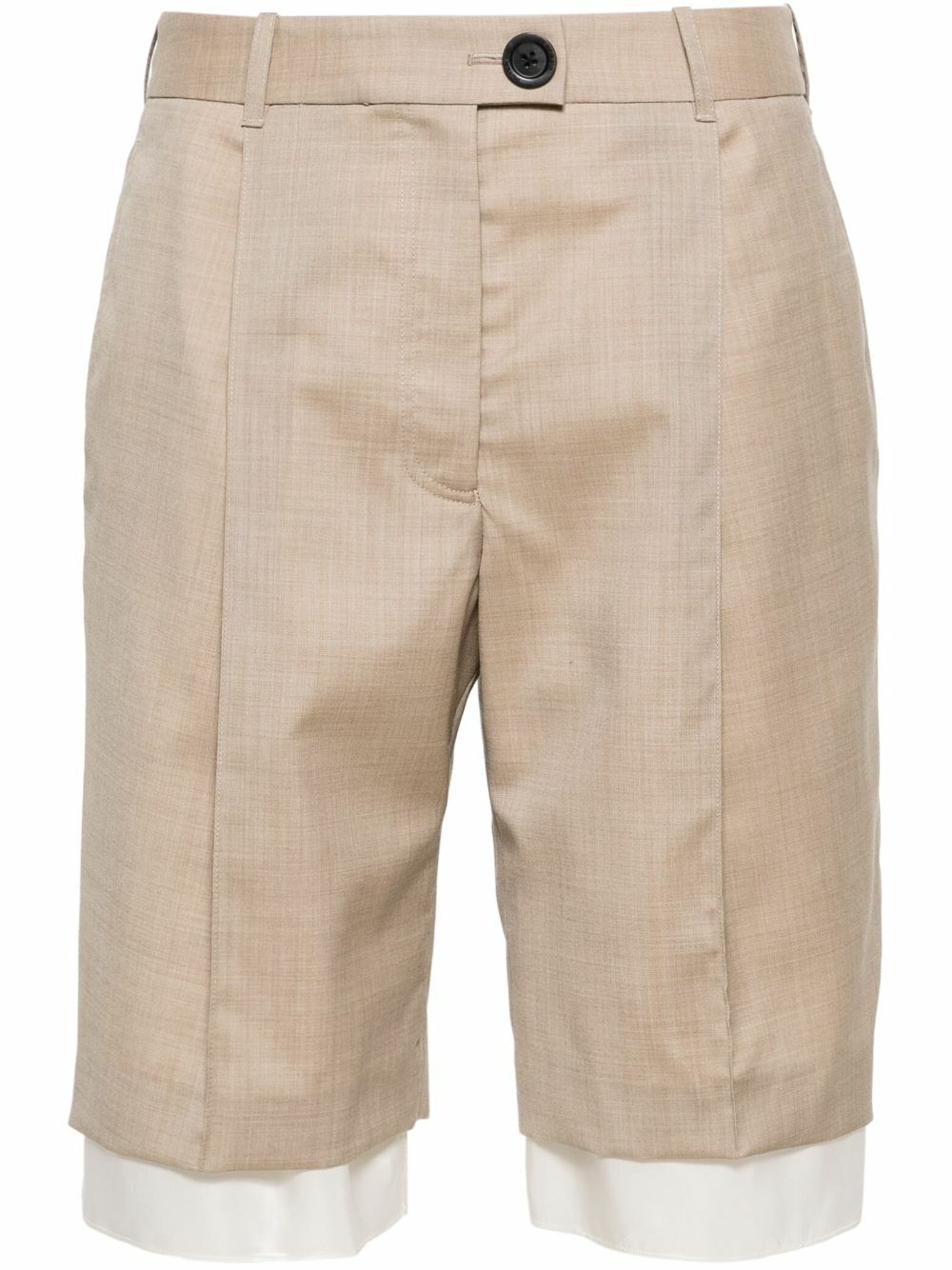 Peter Do Neutral Knee-Lenght Tailored Shorts