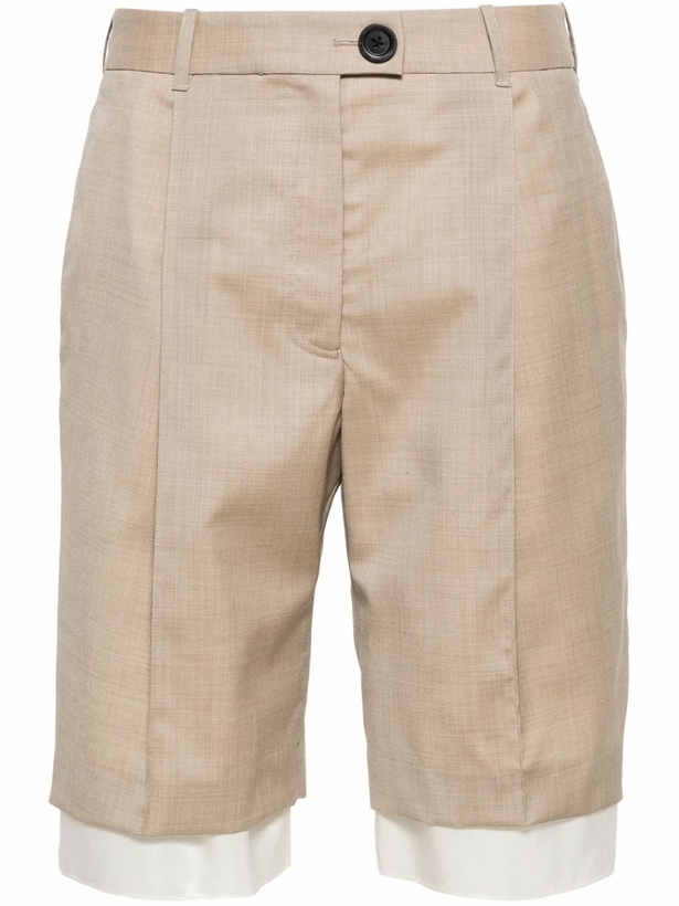 Photo: Peter Do Neutral Knee-Lenght Tailored Shorts
