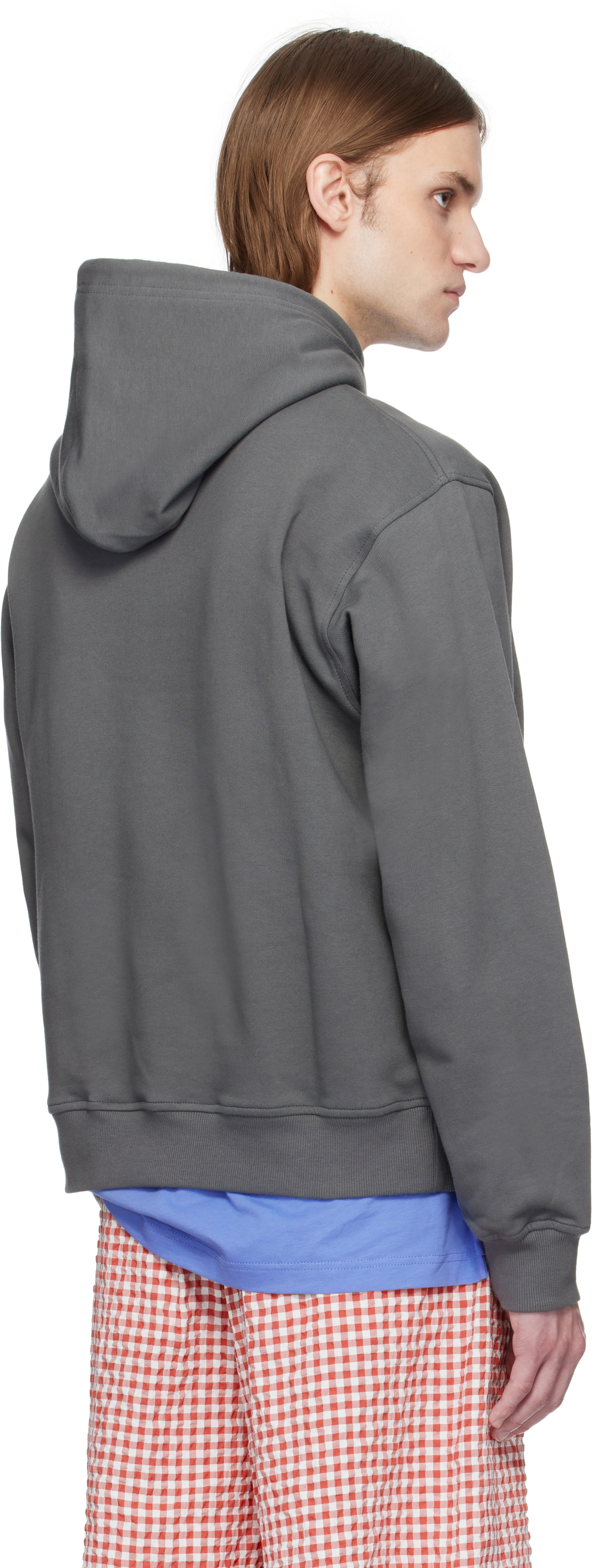 Marni Gray Loopback Cotton Jersey Hoodie