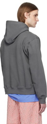 Marni Gray Loopback Cotton Jersey Hoodie